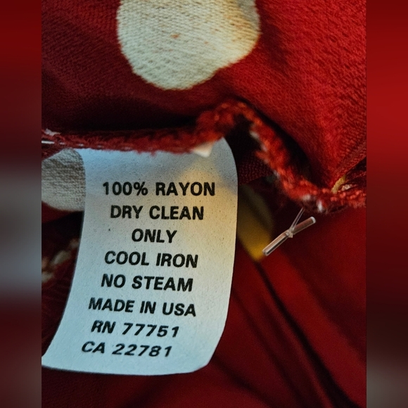 🌟NWOT Rare Betsey Johnson Red High Low Dress with White Polka Dots Size S🌟 - Picture 6 of 6